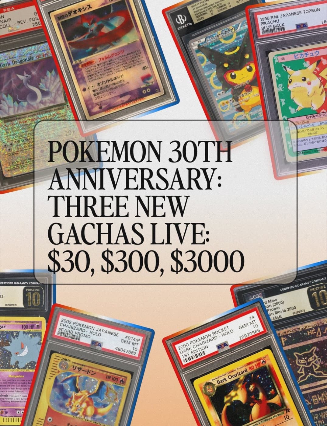 Collector Crypt's September: $3,000 Anniversary Gachas, Twelve Sports Machines, Jupiter Past $50M